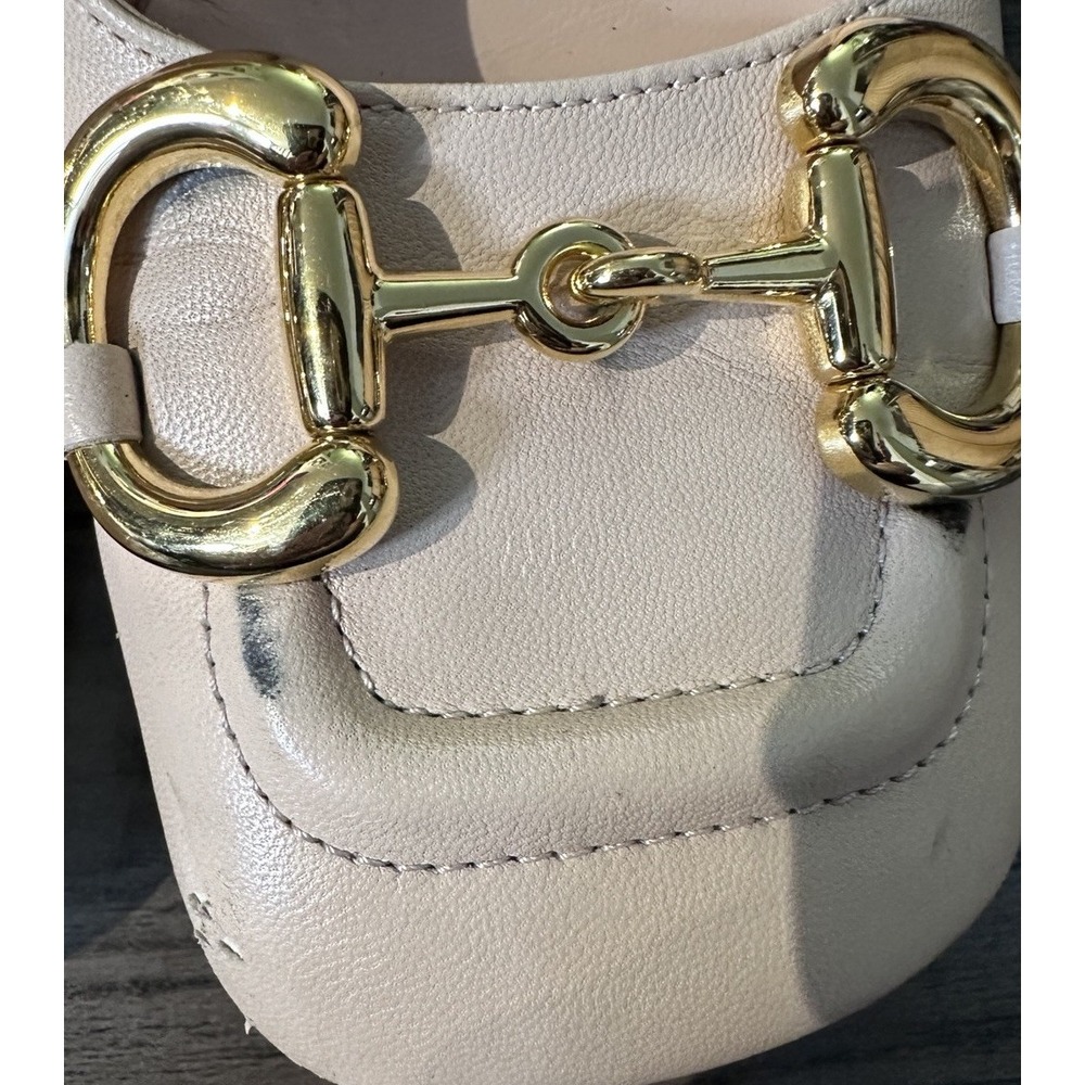 Gucci Cream Horsebit Ballet Pump Flats Women's Heels Size 6 - Picture 16 of 16